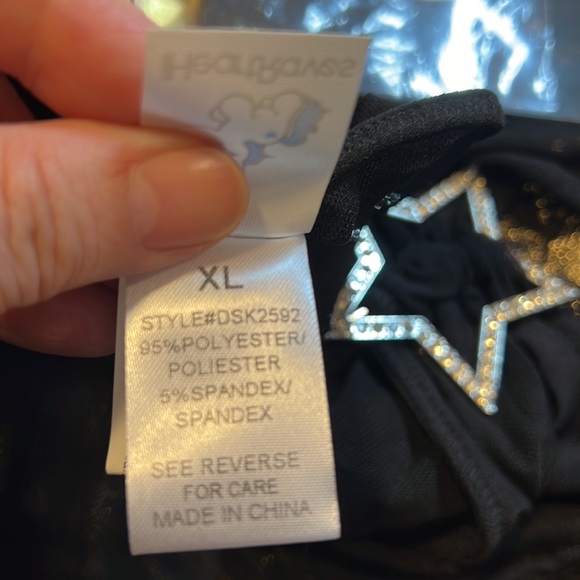 New Black Mesh Star Skirt - Picture 5 of 10